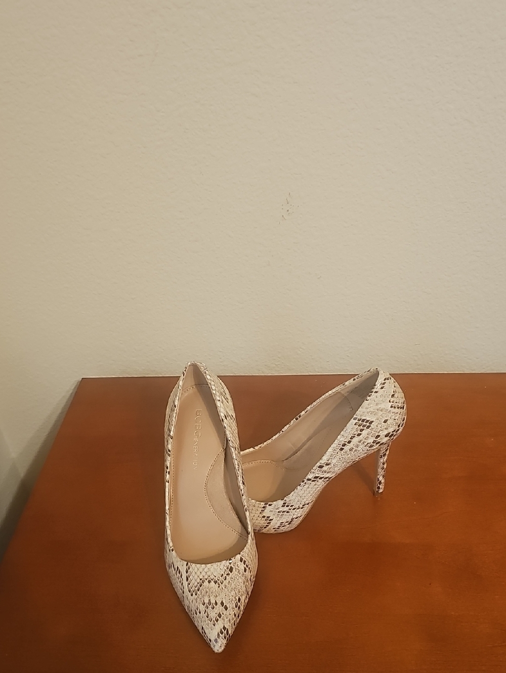 BCBG Snakeskin Pump